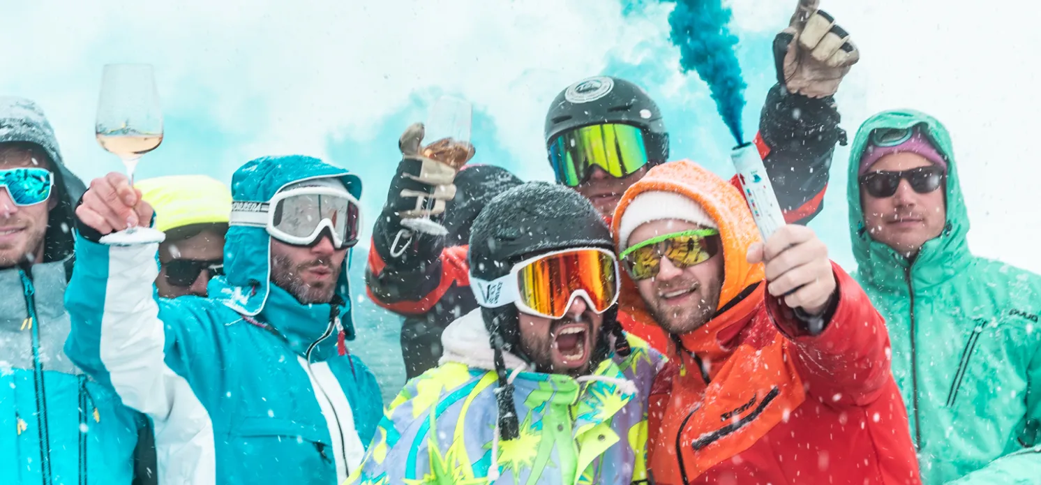 Wedelhütte Schnee Feiern